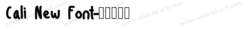 Cali New Font字体转换